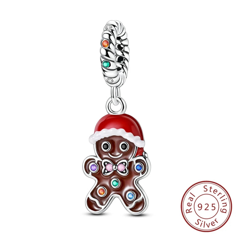 2025 Original 925 Sterling Silver Christmas & Halloween Charms | Santa Claus Snowman Beads Fit Bracelet Pendant Jewelry Gift