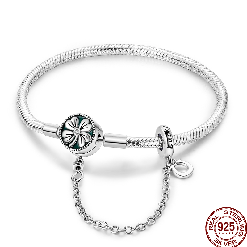 925 Sterling Silver Rainbow Leather Braided Bracelet | Eternal Love Stars & Moon Charm – DIY Women’s Beaded Jewelry Gift