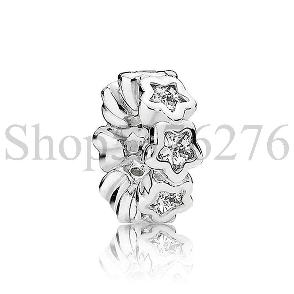 925 Sterling Silver Dazzling Daisy Flower Spacer Charm | Forget Me Not Bead for Women Bracelet DIY Jewelry Gift