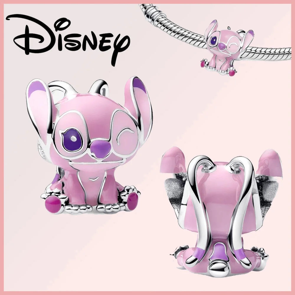 Disney Deadpool Stitch Minnie Winnie 925 Sterling Silver Dangle Charms – Fit Original Bracelet