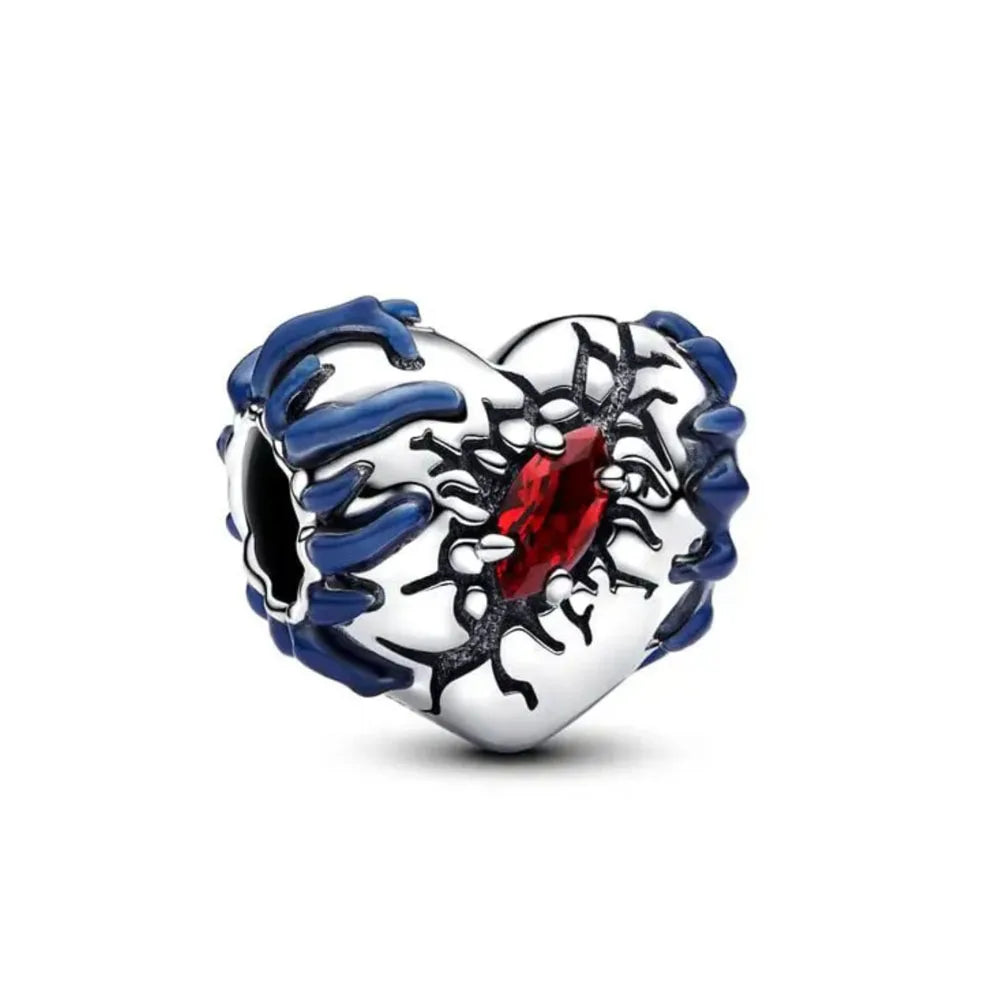 925 Sterling Silver Heart, Crab & Octopus Charms | Fit Original European Bracelet DIY Jewelry Accessories