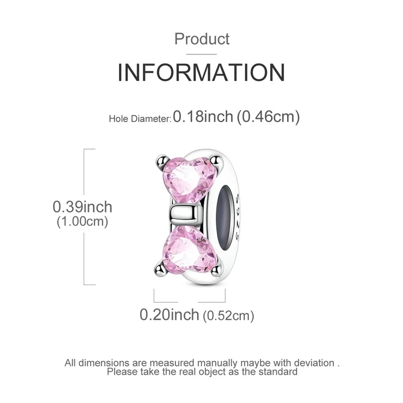 MULA 925 Sterling Silver Bow Charm | Fits Original Snake Chain Bracelet DIY Women’s Fine Jewelry Gift