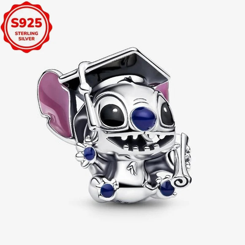 New Disney 925 Sterling Silver Cheshire Cat & Dumbo Charms – Original Bracelet Beads DIY Pendant Halloween Jewelry Gift