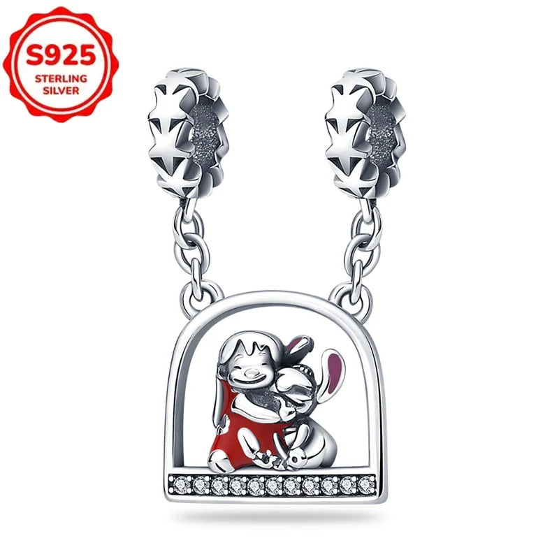 New Disney 925 Sterling Silver Cheshire Cat & Dumbo Charms – Original Bracelet Beads DIY Pendant Halloween Jewelry Gift