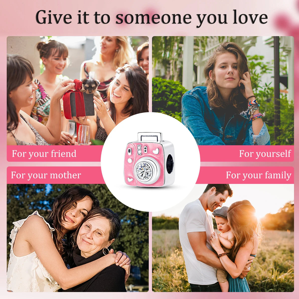 S925 Silver Heart Love Mom Infinity Charm | Dangle Bead Fit Bracelet Jewelry Mother’s Day Gift