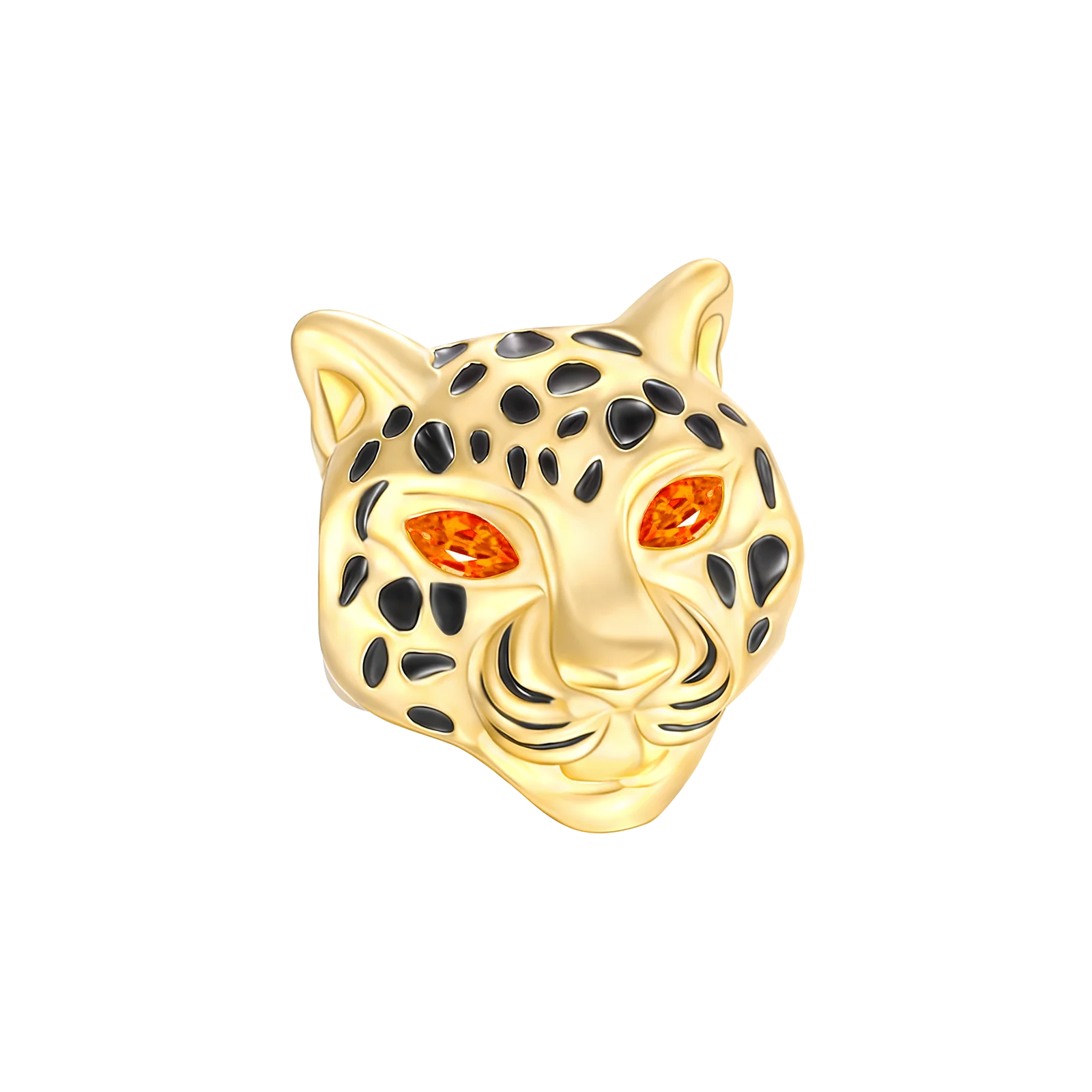 Gold Series Sun & Leopard Charm Beads – Original 925 Sterling Silver Inlaid Zircon DIY Pendants for Bracelet Jewelry Gifts