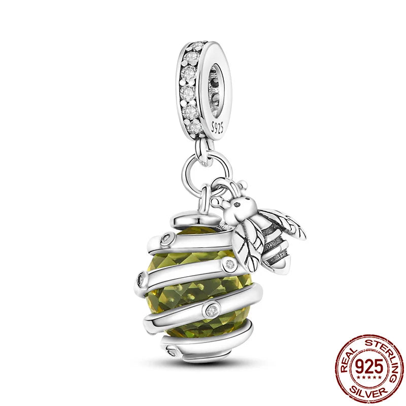925 Sterling Silver Bee Series Charms | Fit Original Pandora Bracelet – DIY Women’s Jewelry Beads Hot Sale