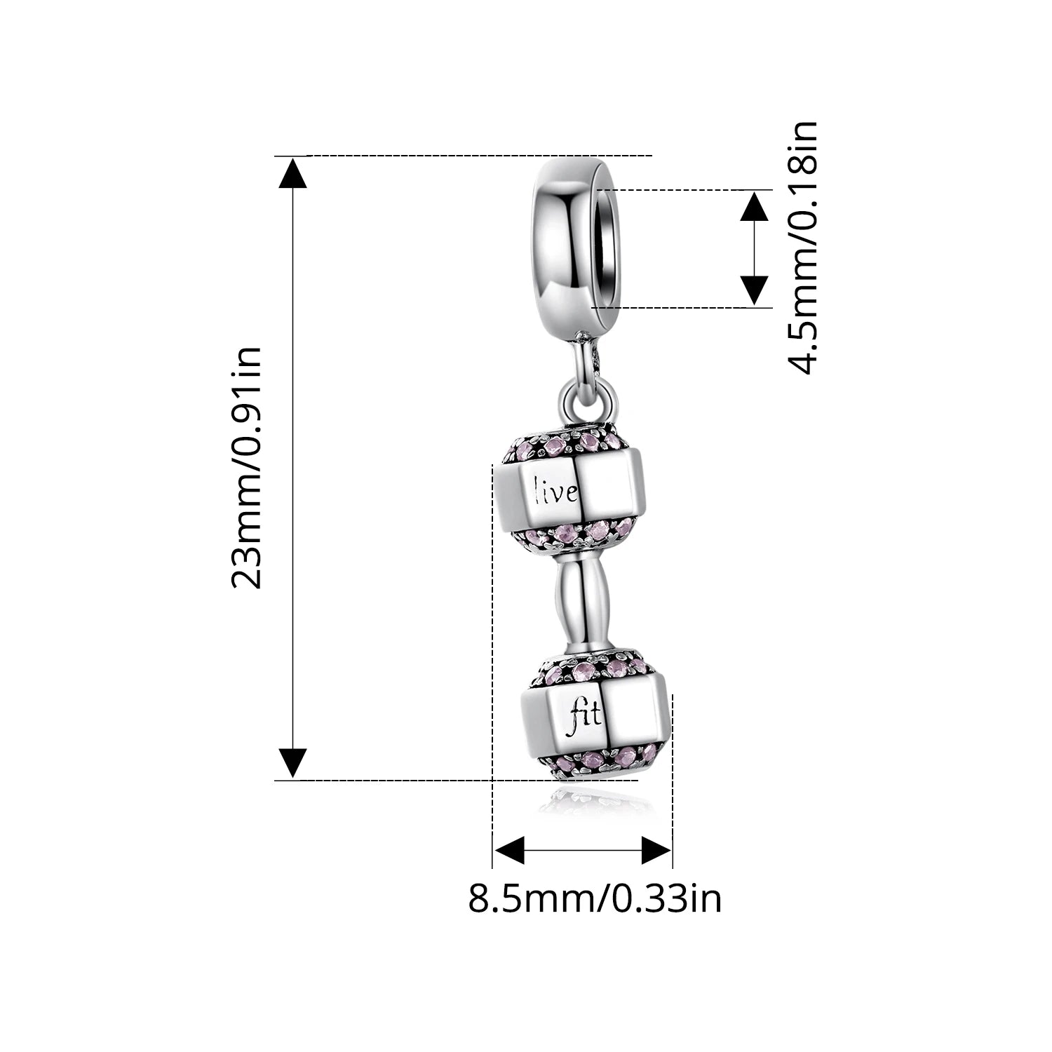 BISAER 925 Sterling Silver Ball Series Charms – Football, Volleyball, Tennis & Basketball Beads Fit Pandora Bracelet DIY Jewelry