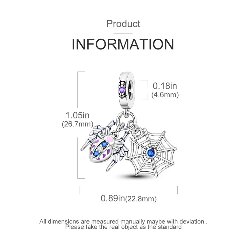Blue Series 925 Sterling Silver Charms | Butterfly, Earth & Ocean Beads Pendants Fit Original Bracelet DIY Jewelry