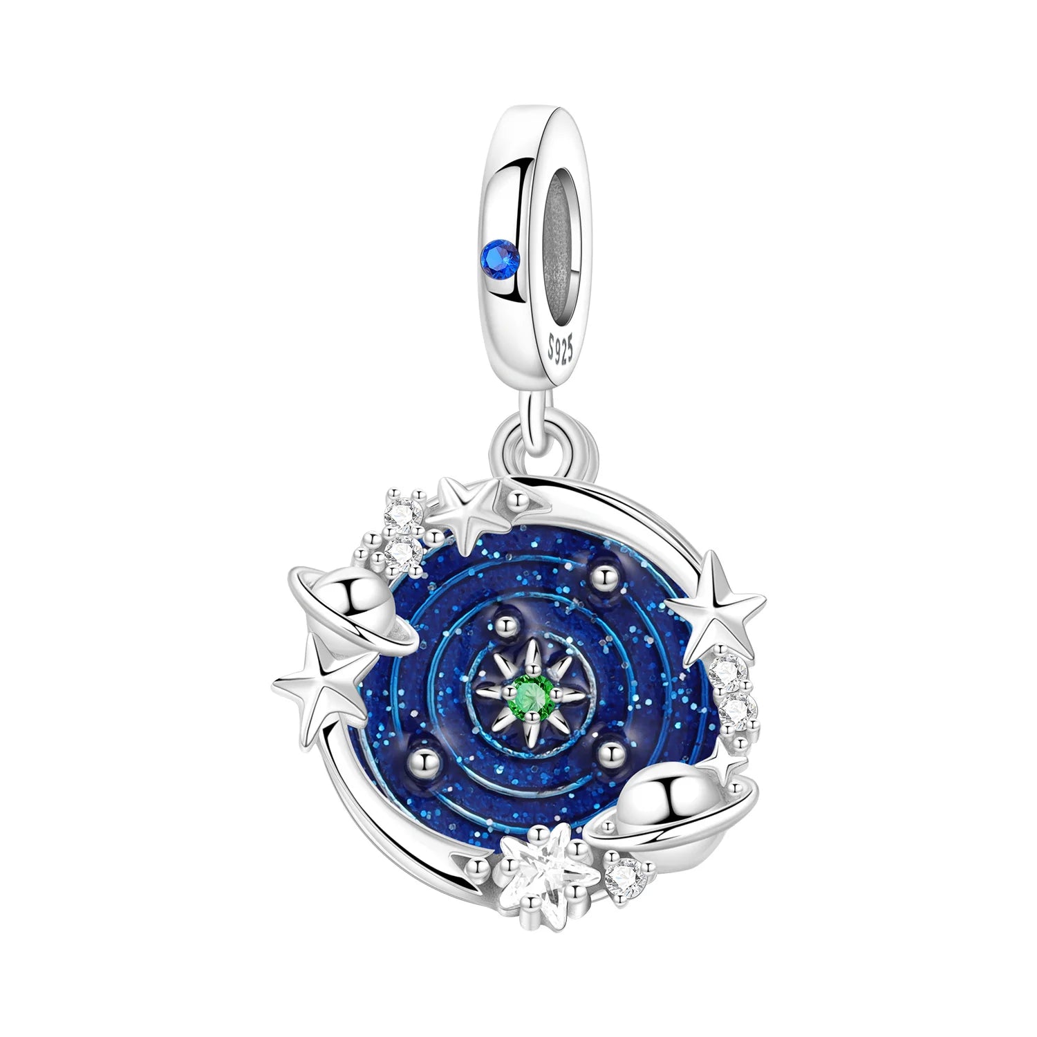 925 Sterling Silver Lovers Charms | Star Moon Sun & Magic Tarot Card Pendant for Bracelet Necklace DIY Jewelry Gift