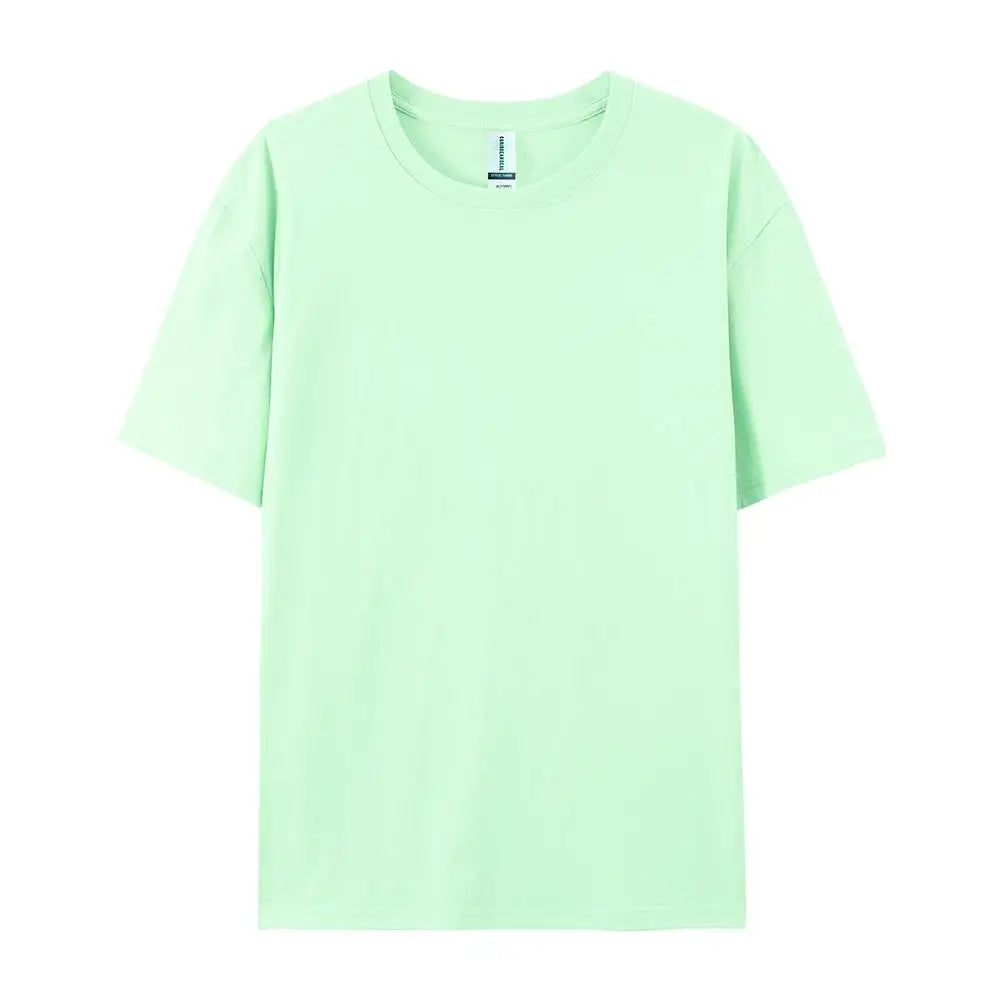100% Cotton Women T-Shirt – Casual Sporty Short Sleeve O-Neck Tee | Loose Summer Top White & Black