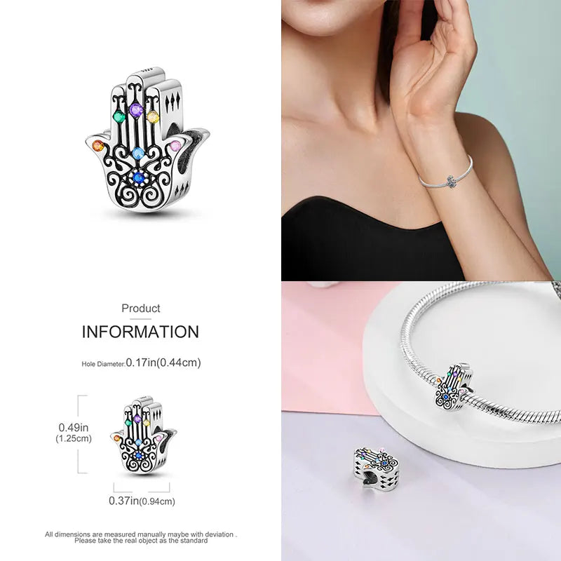 925 Sterling Silver Blue Zircon Evil Eye Charm | Original Devil Eye Series Bead Fits Pandora Bracelet – Women’s DIY Jewelry Gift