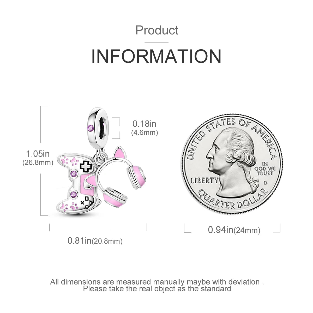 925 Sterling Silver Pink Ballet Girl Charms | Bow Pendant Beads Fit Original Bracelet & Necklace DIY Jewelry for Women