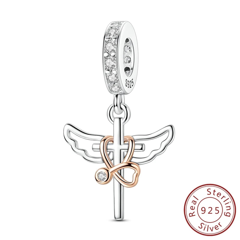 925 Sterling Silver Star, Moon & Watch Cube Charms | Original Beads Fit Bracelet & Pendant DIY Fine Jewelry Gift for Women