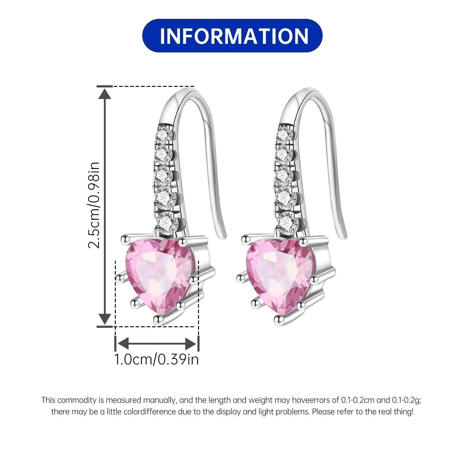 Orstarry 925 Sterling Silver Pink Sweet Bow Drop Earrings | Women’s Original Jewelry Party & Anniversary Gift