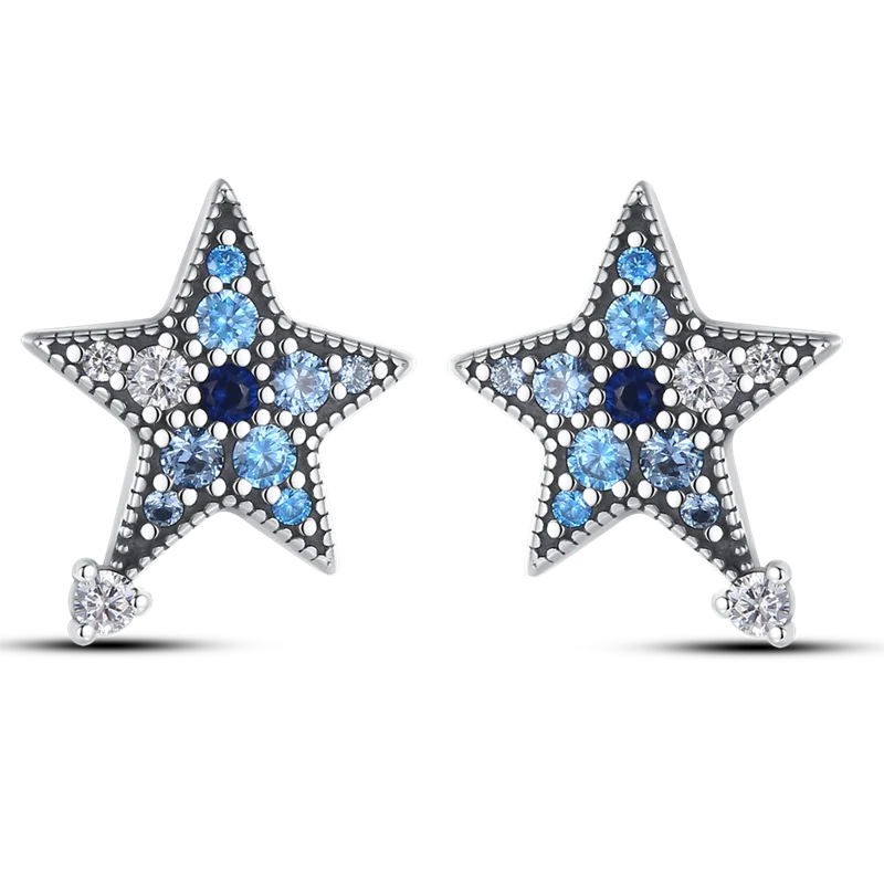 Luxury 925 Sterling Silver Ocean Mermaid Earrings | Pave CZ Fine Jewelry for Women