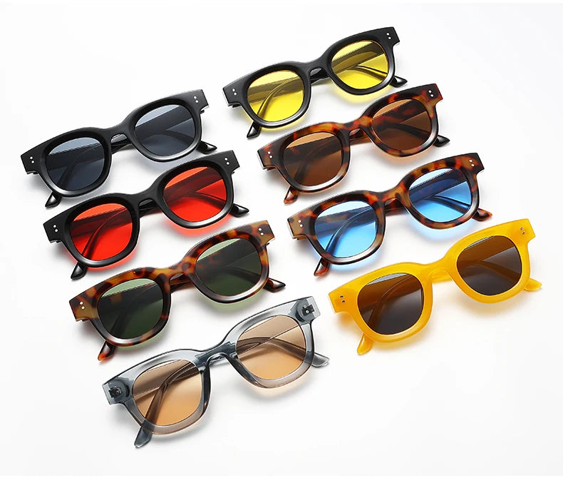 New Fashion Classic Retro Oval Frame Sunglasses 2024 – Ocean Film Small Frame Street Photo Sun Glasses for Women