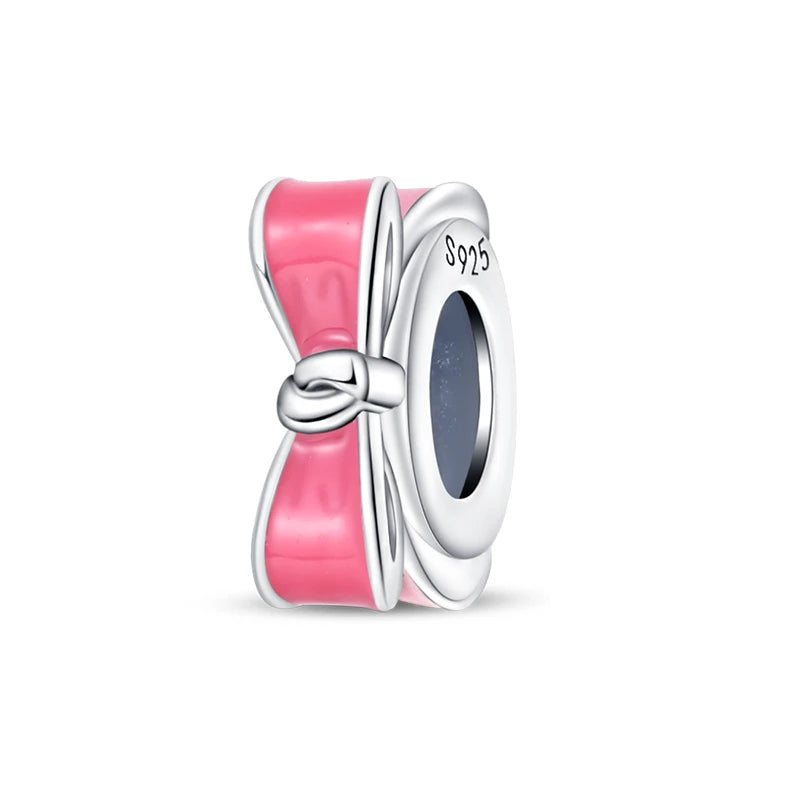 100% 925 Sterling Silver Rainbow Zircon Butterfly & Dragon Charms – DIY Bracelet Beads