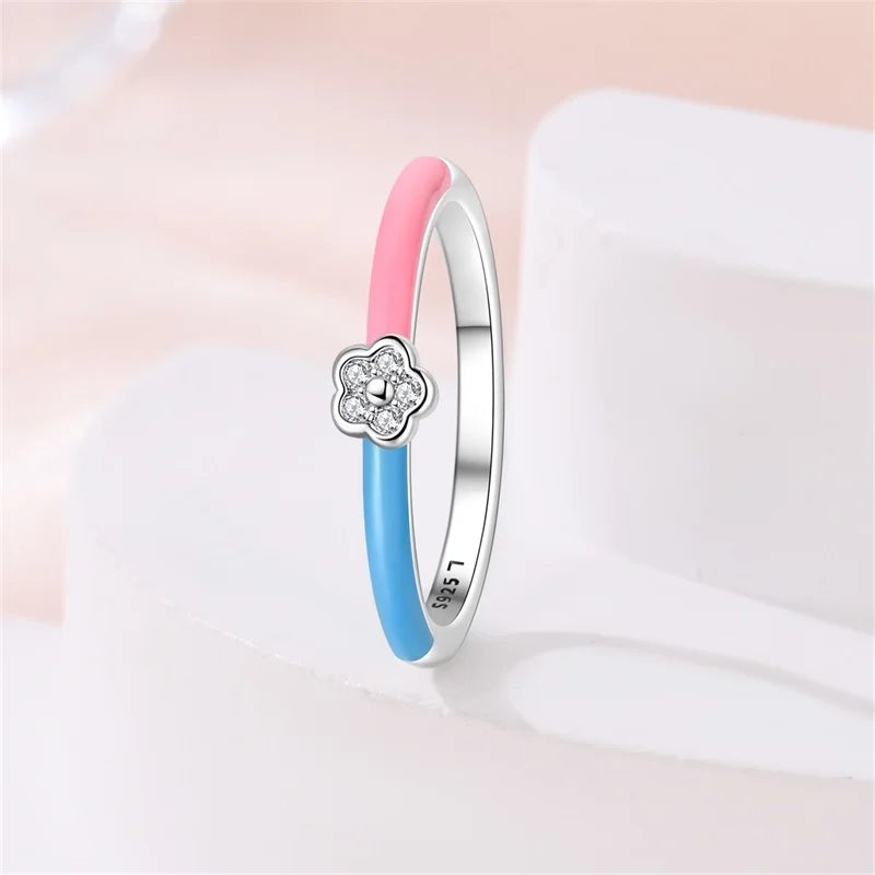 925 Sterling Silver Rings Collection | Bow, Heart, Sun, Moon & Star Zircon Rings for Women Jewelry Gift