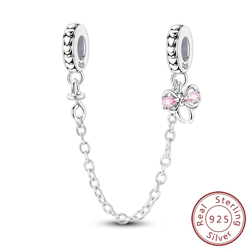 925 Sterling Silver Ballet Shoes & Perfume Bottle Charms | Bow Beads Fit Original Bracelet Pendant DIY Fine Jewelry for Women