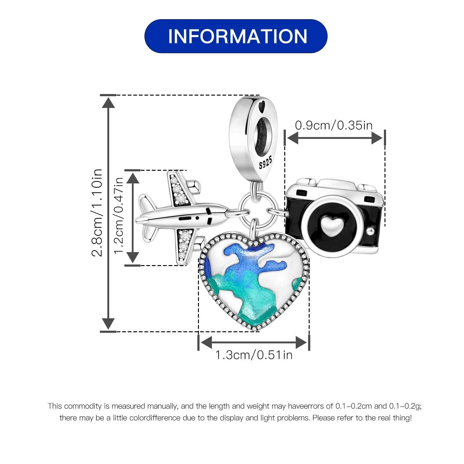 925 Sterling Silver Golden London Big Ben Charm Pendant | Travel Series Bead for Women DIY Bracelet Jewelry Gift