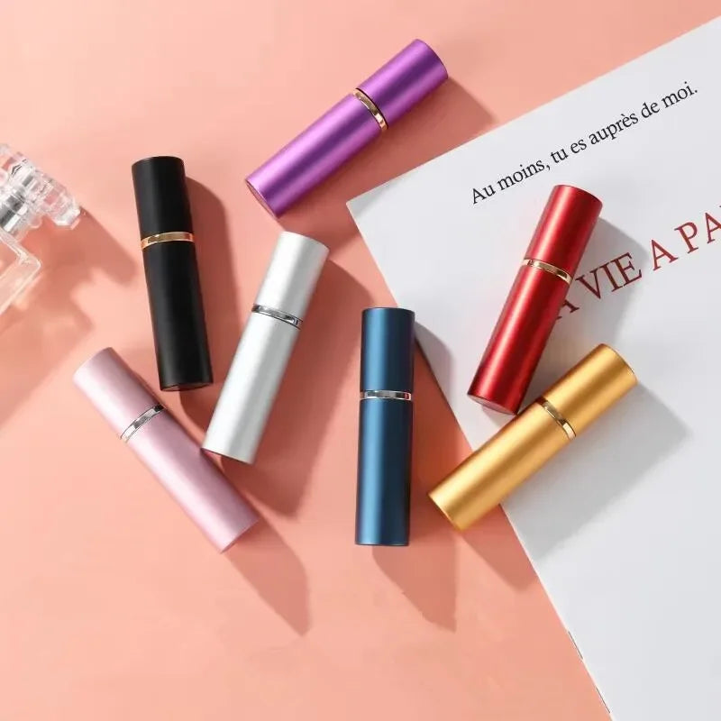 5ML/10ML Top Refillable Perfume Atomizer – Empty Glass Spray Bottles with Aluminum Sprayer