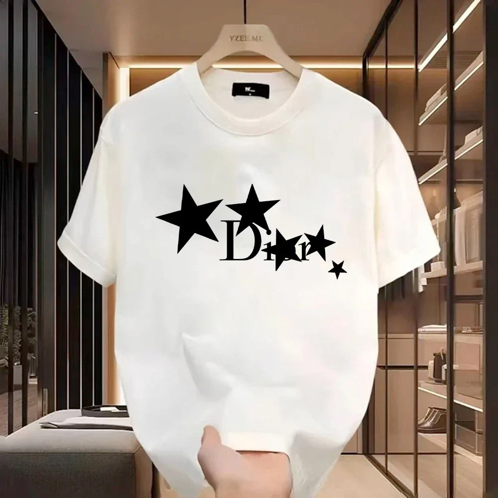 Women’s Casual Harajuku Y2K Designer Luxury T-Shirt | Vintage Trendy Pullover Tee for Ladies