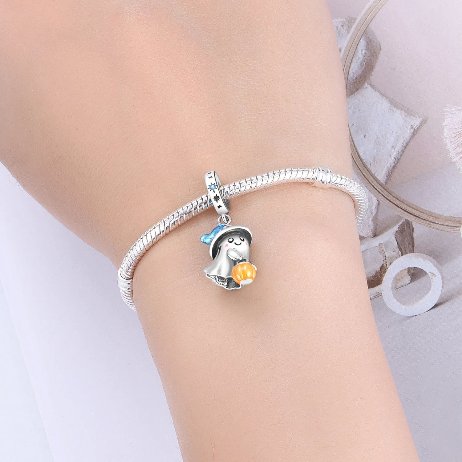 PANPOKI 925 Sterling Silver Little Devil Charm Beads | Fit Original Bracelet Pendant DIY Trendy Women Jewelry Gift