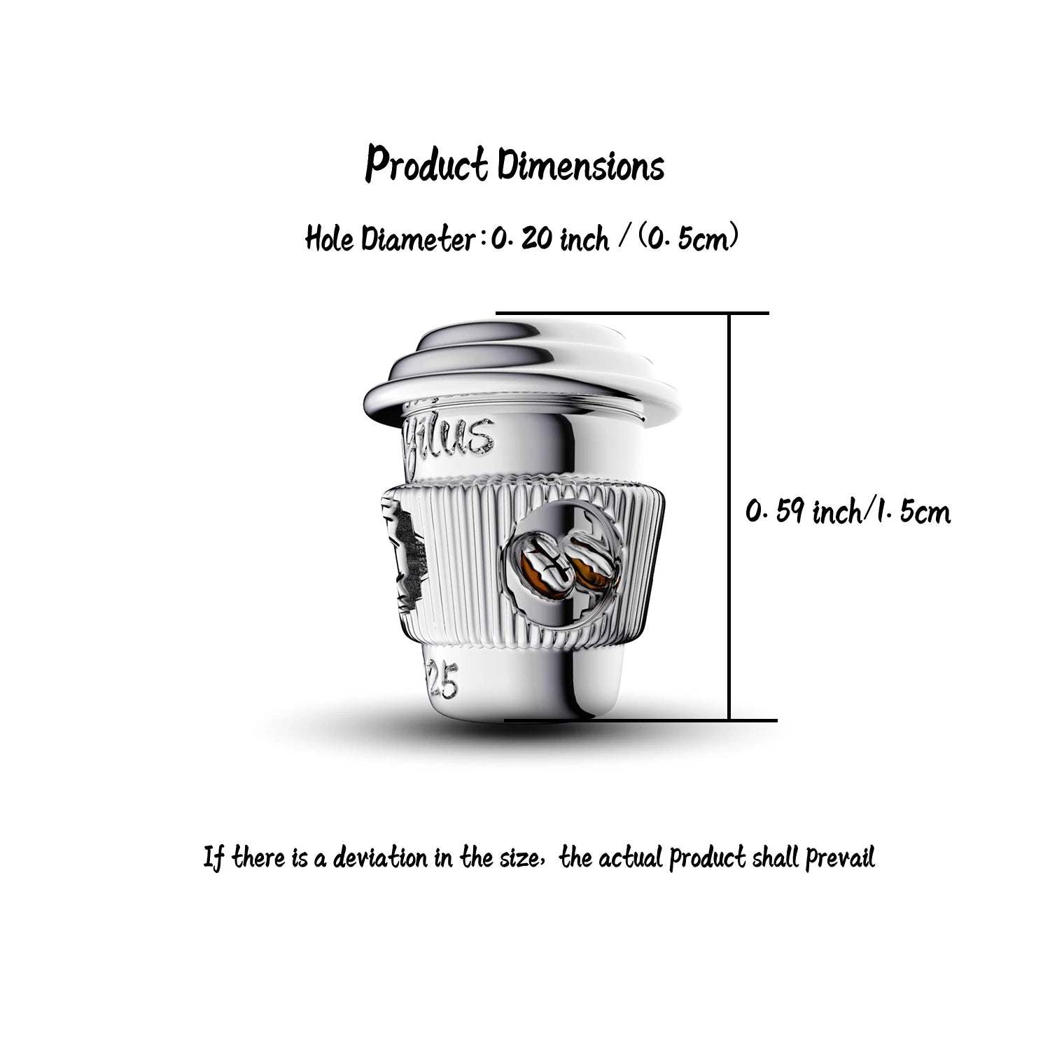 Plata 925 Silver Charm 💎 High-Quality DIY Bead for Bracelet & Phone