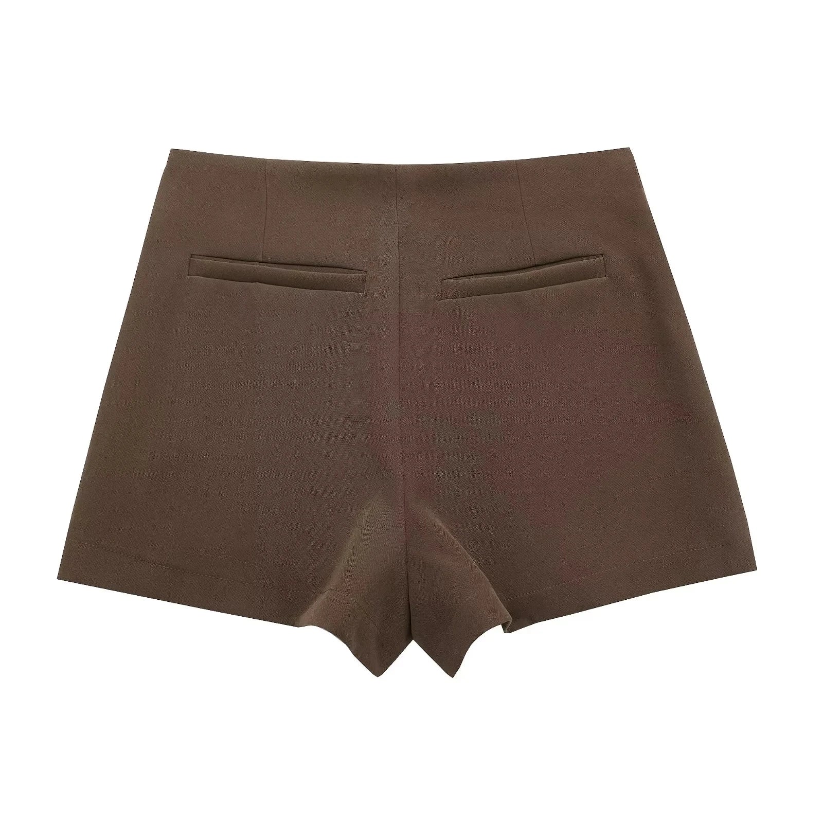 TRAF Women’s High Waist Skort – Stylish Summer Mini Skirt Pants | Pink, Black & Brown Asymmetric Casual Skort