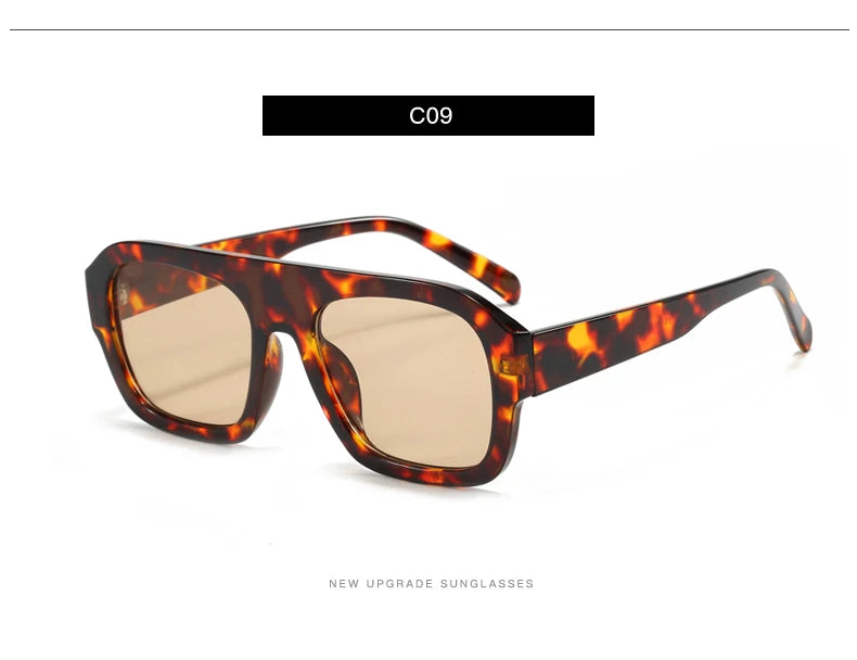 Classic Rectangular Large Frame Sunglasses – Women Fashion New Retro Sun Glasses | INS Eyeglasses Men Unisex