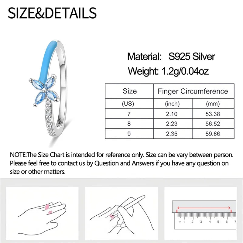 925 Sterling Silver Rings Collection | Bow, Heart, Sun, Moon & Star Zircon Rings for Women Jewelry Gift