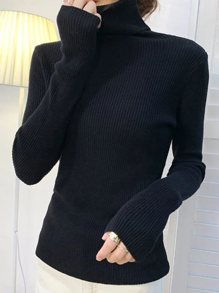 Heliar Women’s Fall Turtleneck Sweater – Soft Knitted Cashmere Pullover, Basic Warm Jumper for Autumn Winter 2024