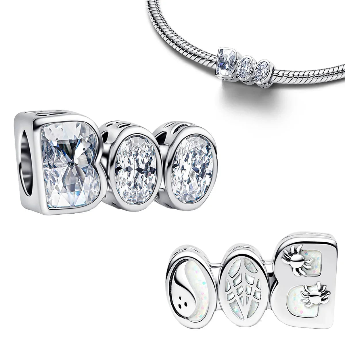 925 Sterling Silver Golden Charms – Horse, Lion, Castle Beads for Bracelet & Necklace DIY Jewelry