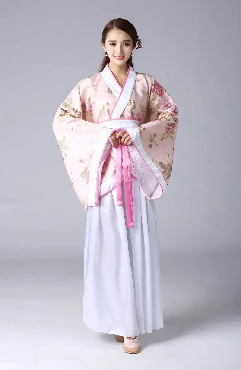 Vintage Women’s Top & Skirt 2-Piece Set – Princess Hanfu Costume Cosplay Elegant Traditional Chinese Clothing 👘✨