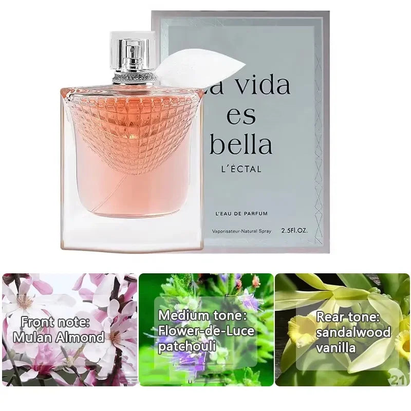 75ML Original Women’s Perfume – True Love Rose Fragrance | Long-Lasting Fresh Romantic Perfume