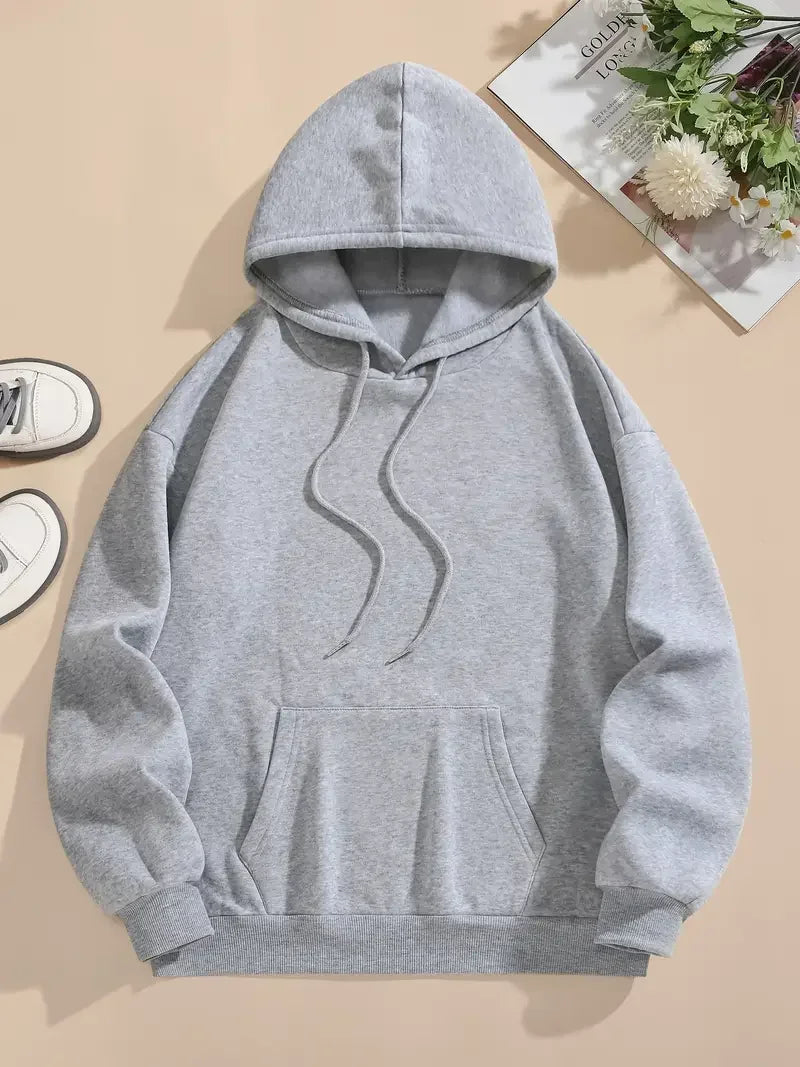 Disney Women’s Big Mickey & Minnie Fleece Hoodie – Cotton Pullover Sweatshirt | Autumn Winter Oversize Long Sleeve Top