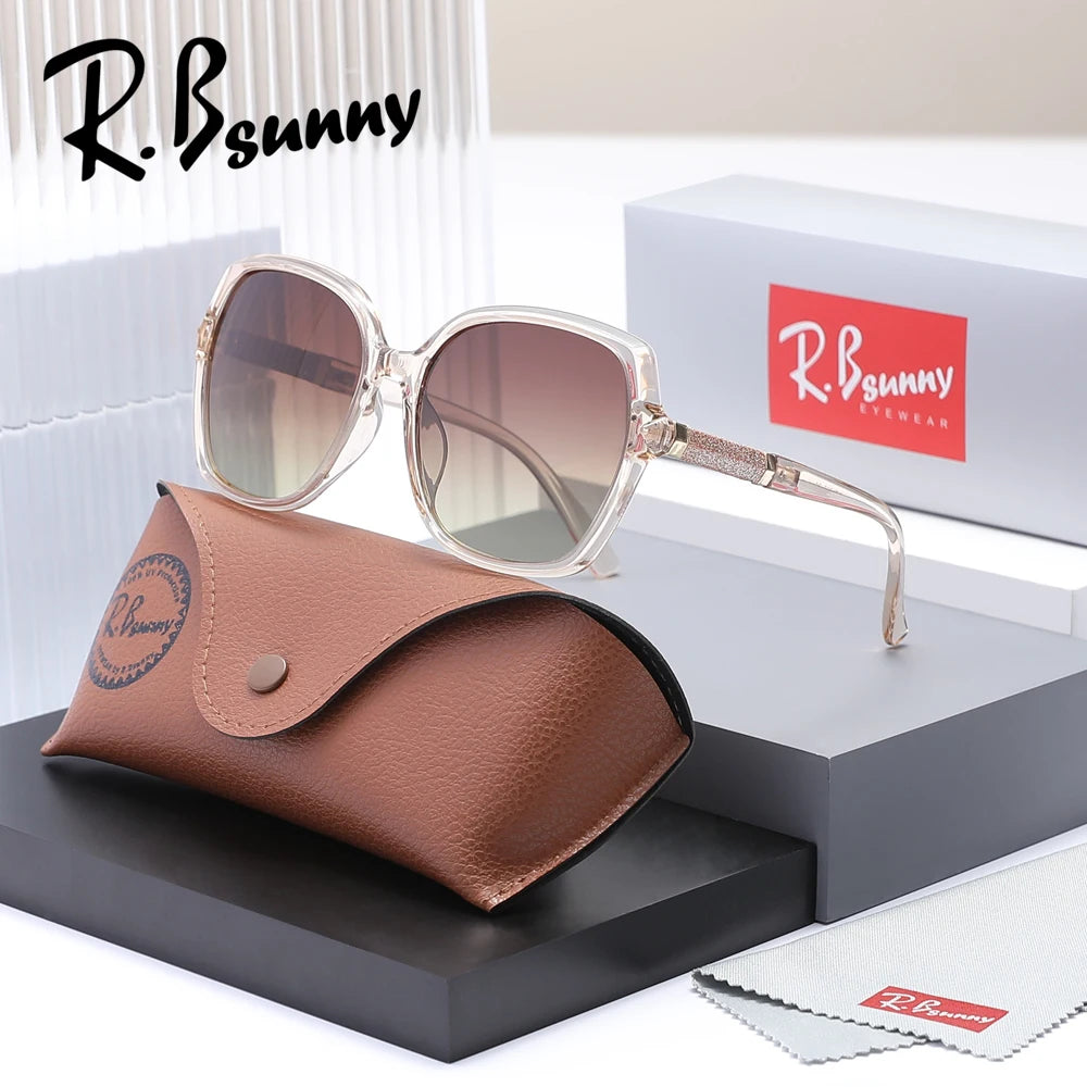 RBsunny 2025 Fashion Oversize Sunglasses for Women – Polarized Gradient UV400 Sun Glasses | Elegant Summer Shades for Ladies