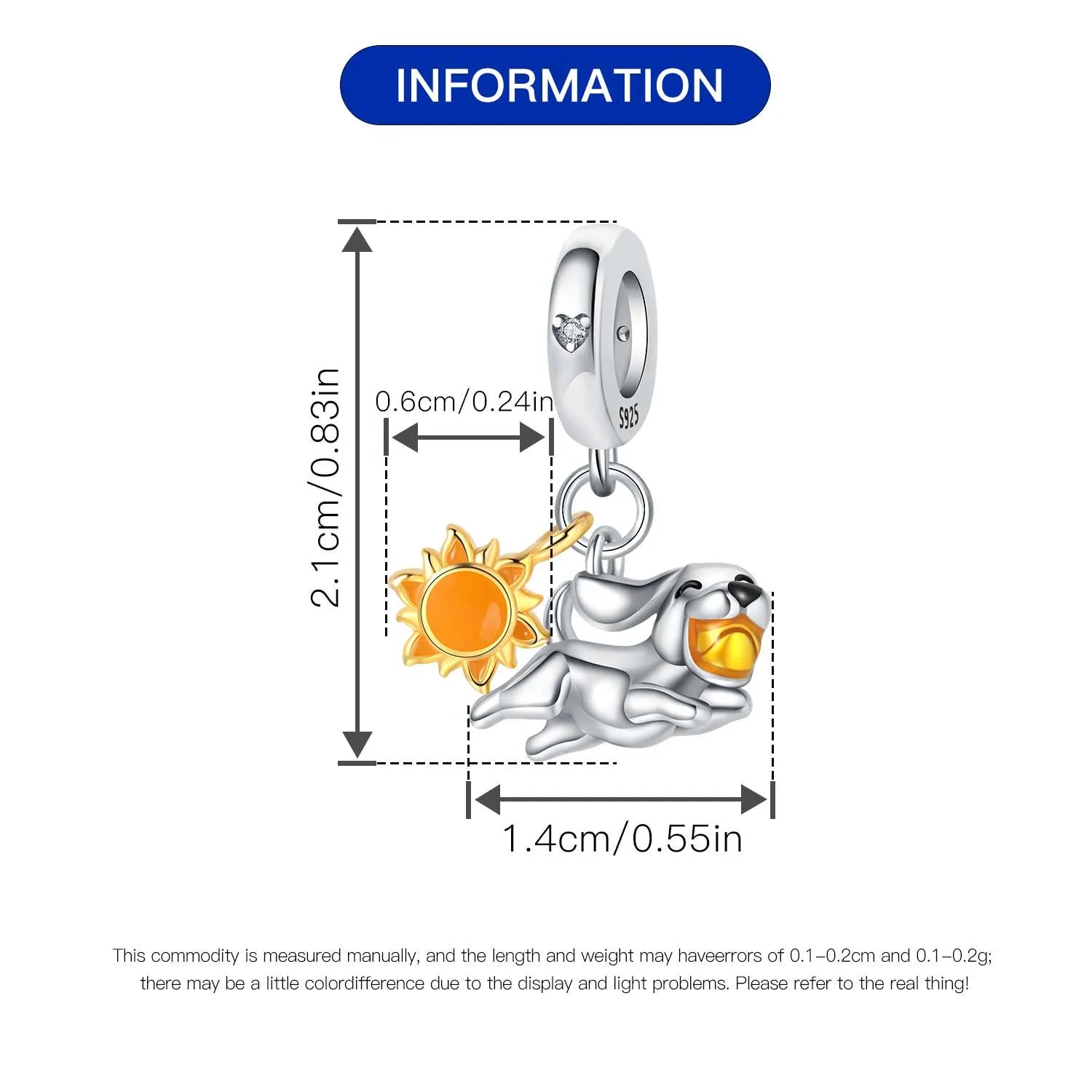 PANPOKI 925 Sterling Silver Cute Mouse Eating Cheese Charm Pendant | Original Bracelet DIY Jewelry Gift for Women