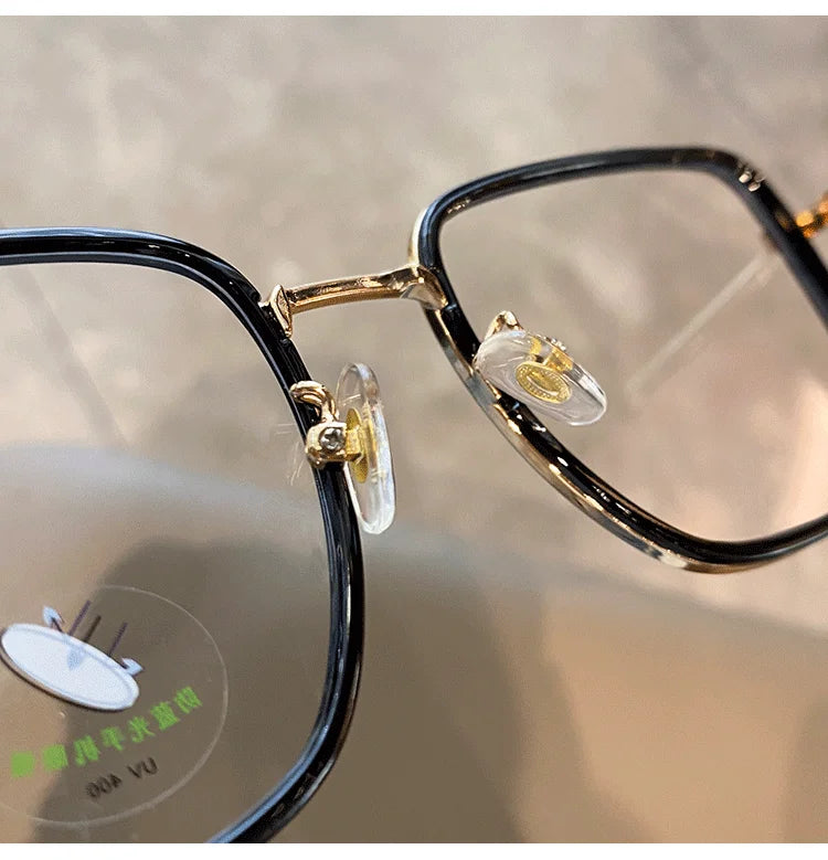 Transparent Computer Glasses – Unisex Polygon Frame Anti Blue Light Eyewear | Optical Spectacle Eyeglass