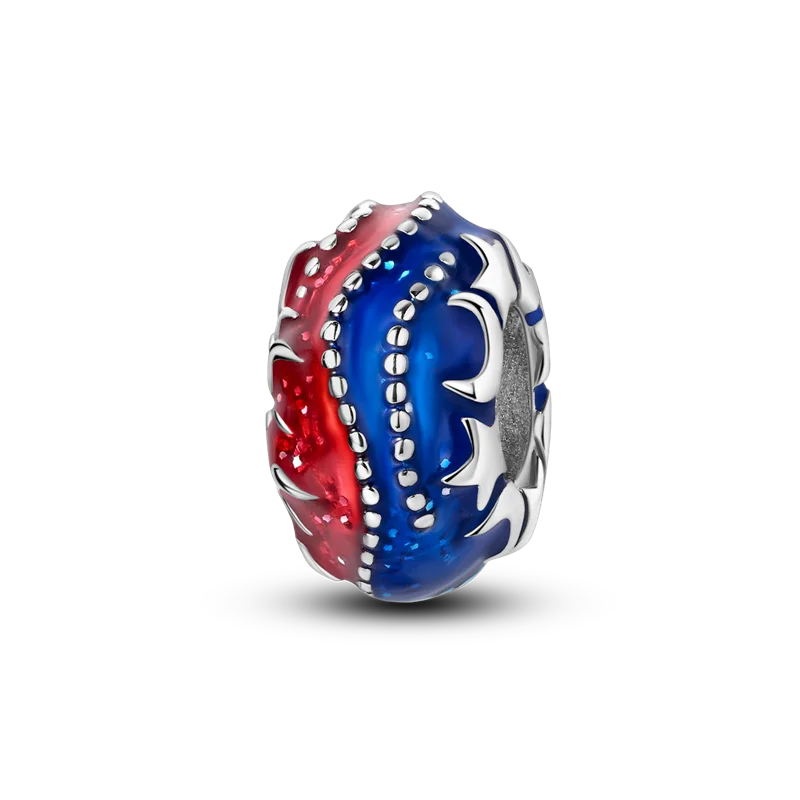 Silver Clasp 925 Sterling Silver Round Daisy Charm Beads | Safety Chain Pendant for Original Bracelets Jewelry