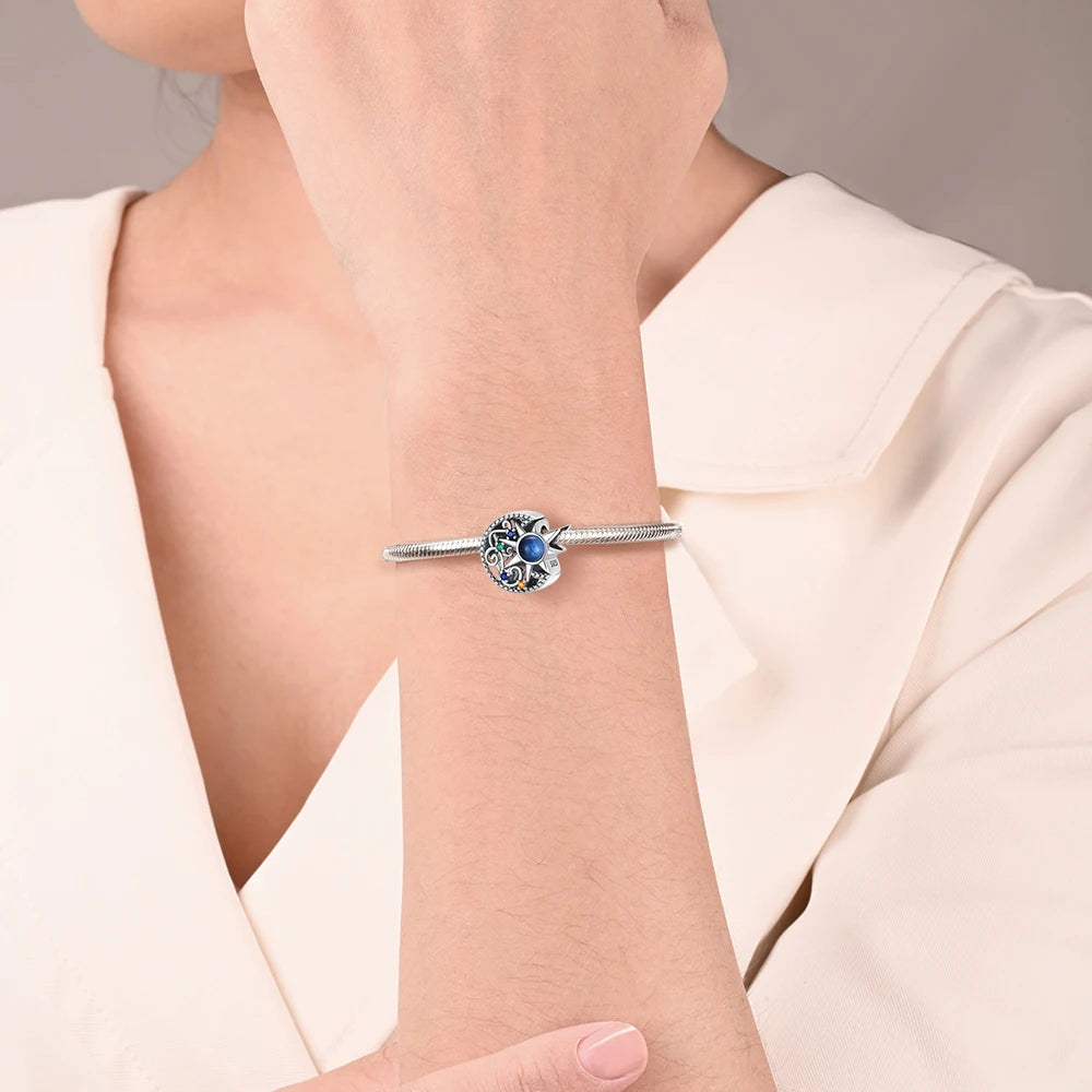 2025 New 925 Sterling Silver All-Seeing Eye Hamsa Hand Charm | Fits Pandora Bracelet & Women’s DIY Jewelry