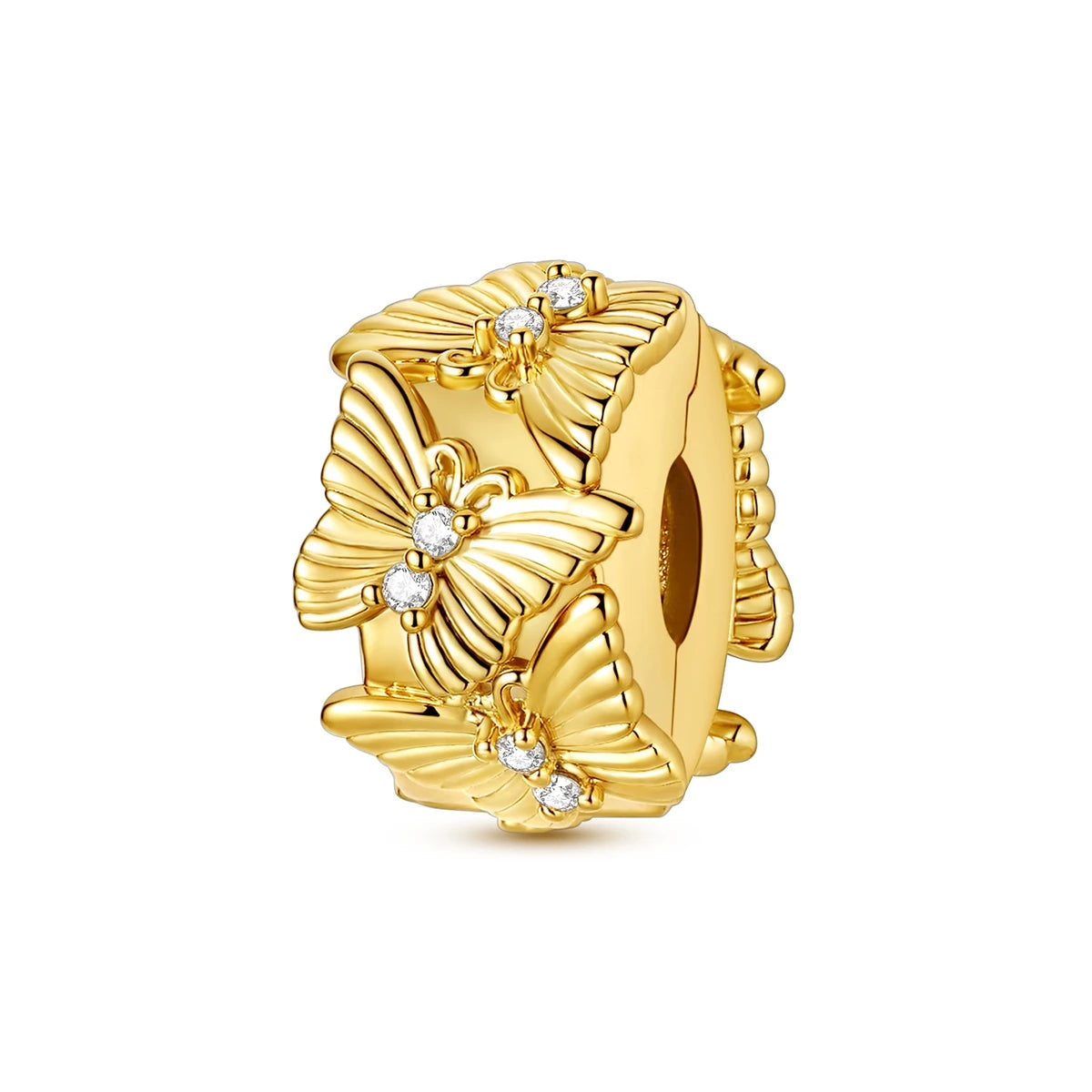 Original 925 Sterling Silver Stopper Bead Clip Charm | Fits Bangle Bracelet DIY Jewelry