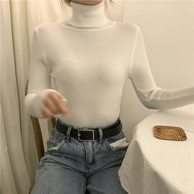 Heliar Women’s Fall Turtleneck Sweater – Soft Knitted Cashmere Pullover, Basic Warm Jumper for Autumn Winter 2024