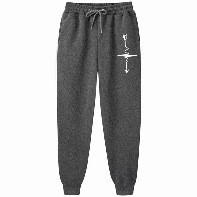 Women’s Black & Gray Jogging Sweatpants | Baggy Casual Sports Pants Streetwear