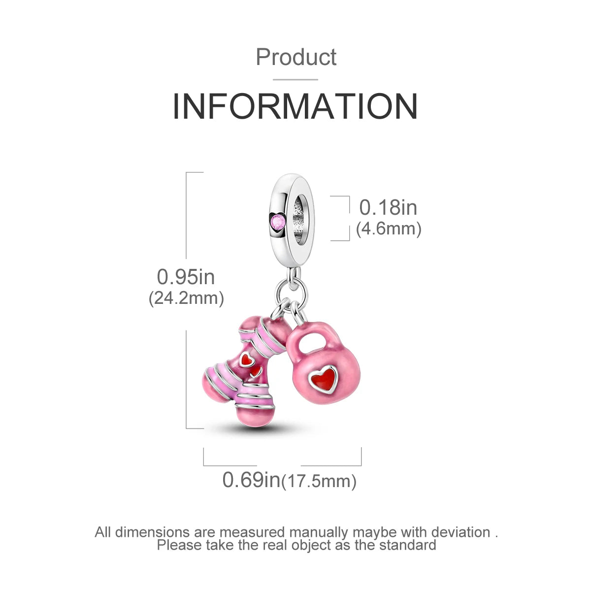 925 Sterling Silver Pink Ballet Girl Charms | Bow Pendant Beads Fit Original Bracelet & Necklace DIY Jewelry for Women