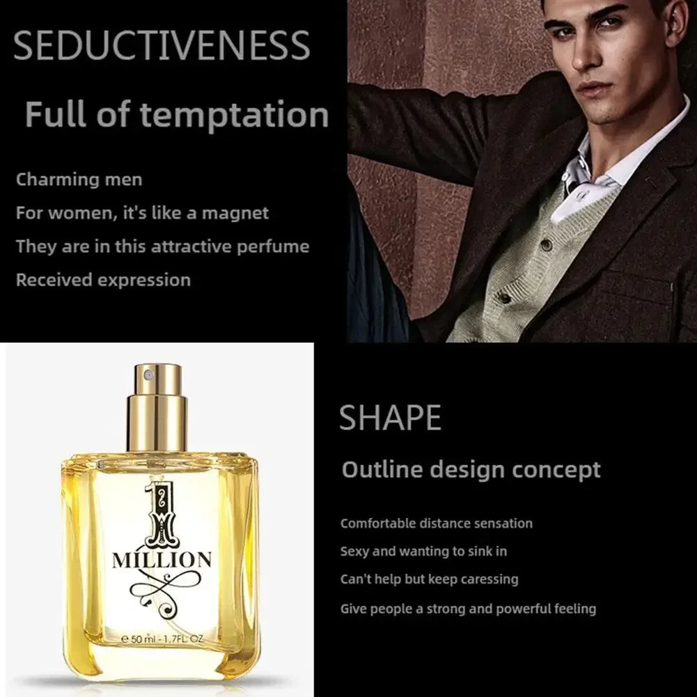 100ML 1 Million Inspired Perfume for Men – Classic Masculine Scent | Long-Lasting Eau De Toilette Body Spray