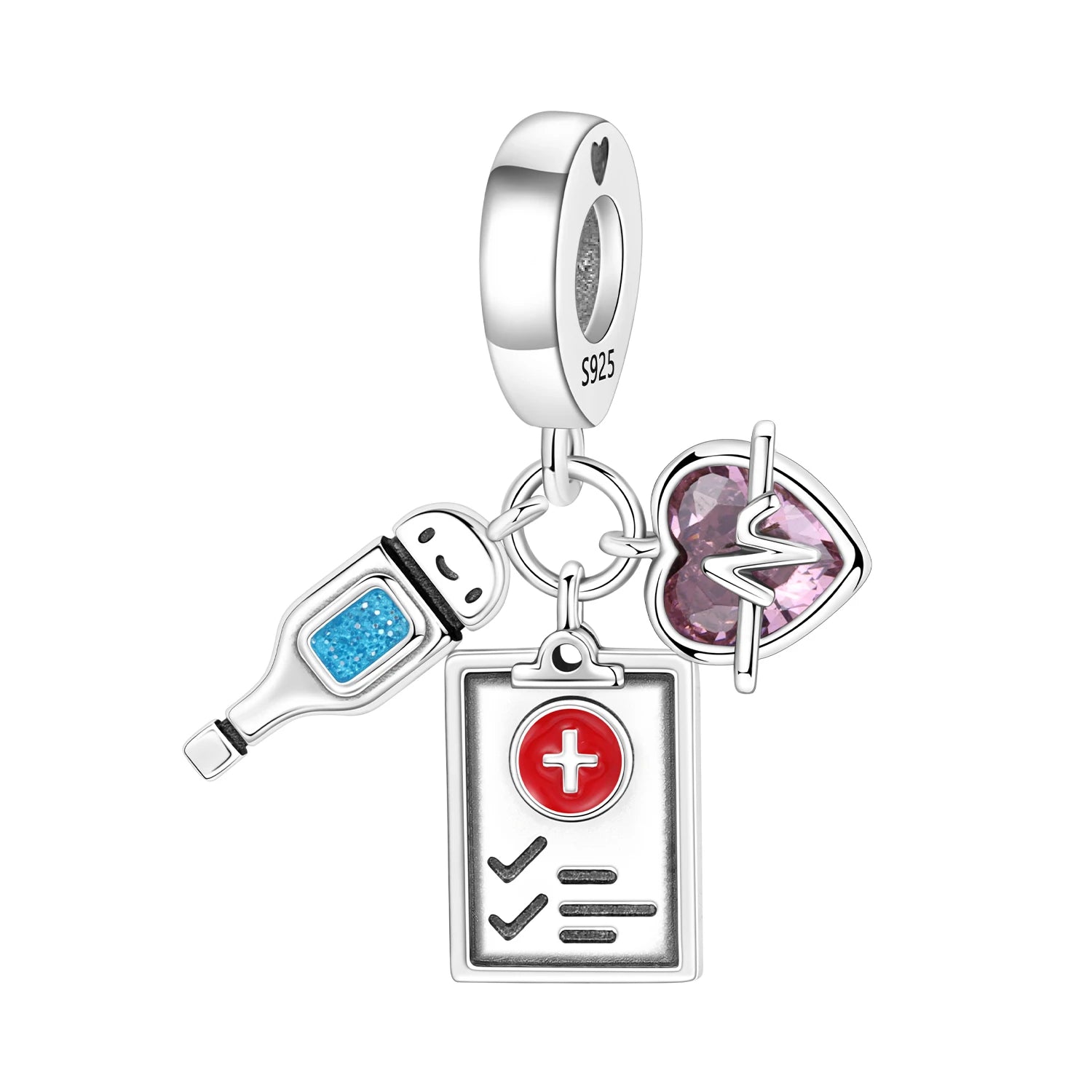 925 Sterling Silver Western Cowboy Boots Charm Bead | Hobby Series Pendant for Bracelet DIY Jewelry Gift