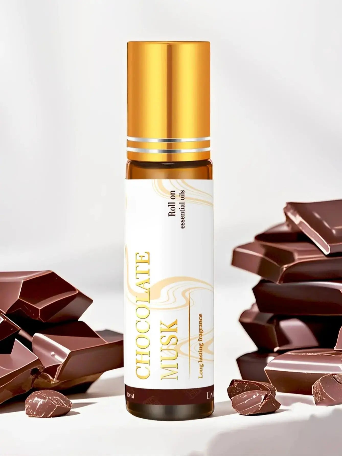 10ml Chocolate Musk Essential Oil Roller – Women’s Perfume, Moisturizing Body Massage Oil, Skincare & Nail Care Gift