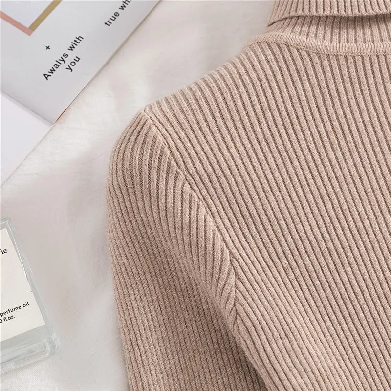 Heliar Women’s Fall Turtleneck Sweater – Soft Knitted Cashmere Pullover, Basic Warm Jumper for Autumn Winter 2024